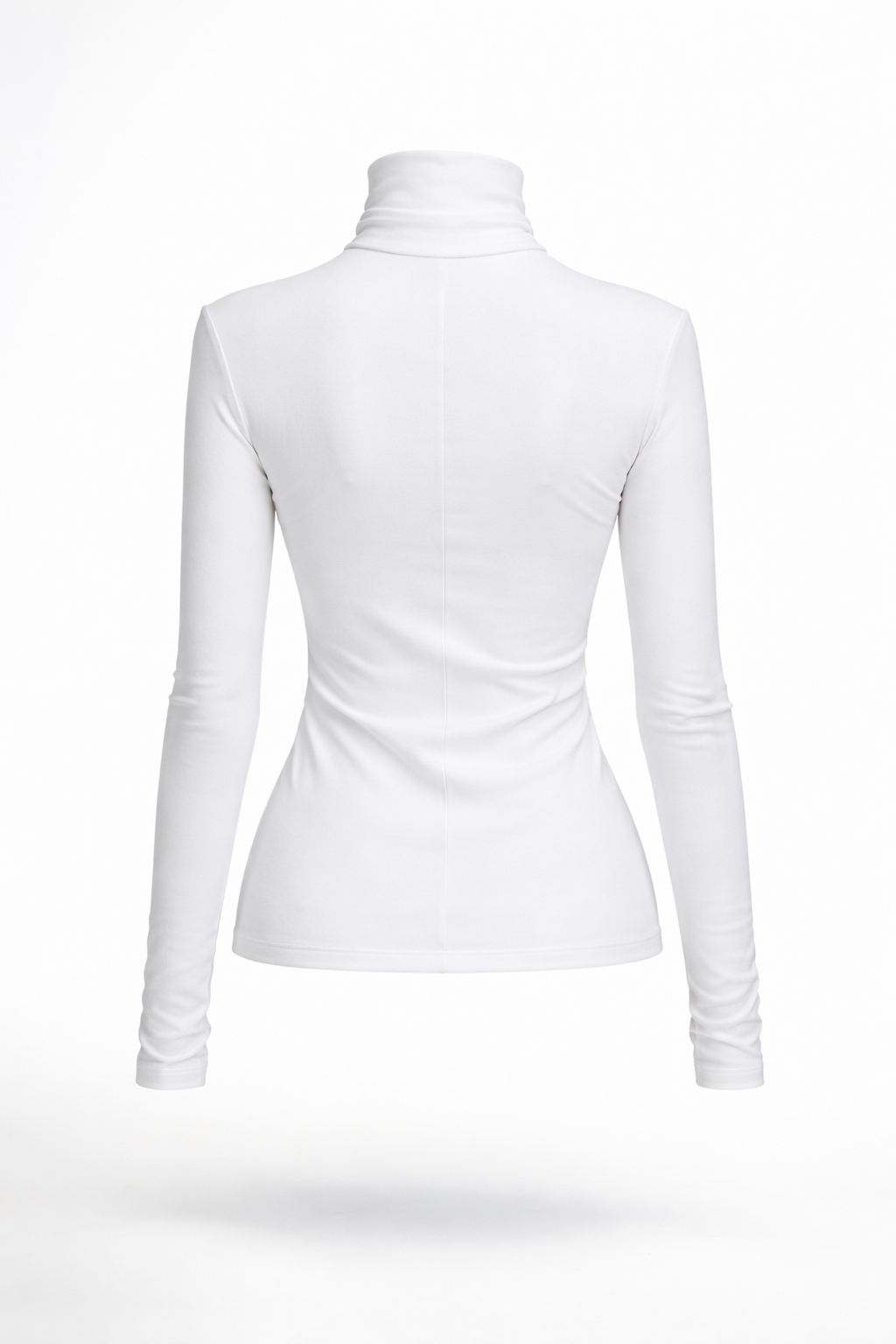 Sculpted Shoulder Turtleneck
