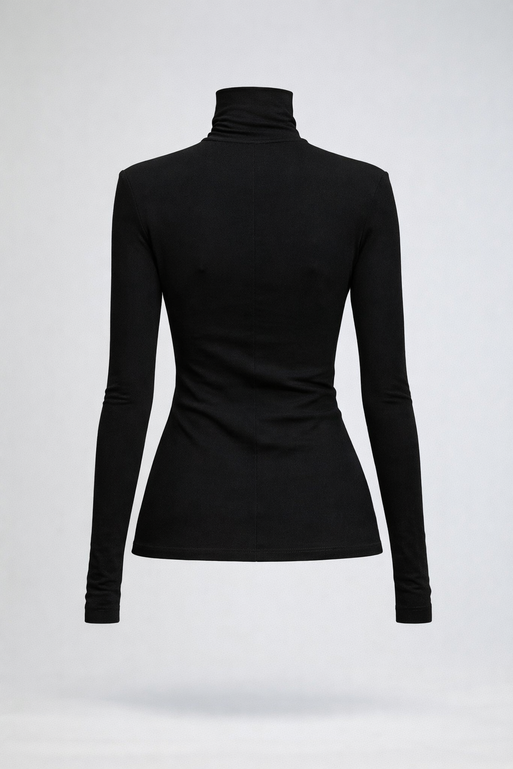 Sculpted Shoulder Turtleneck