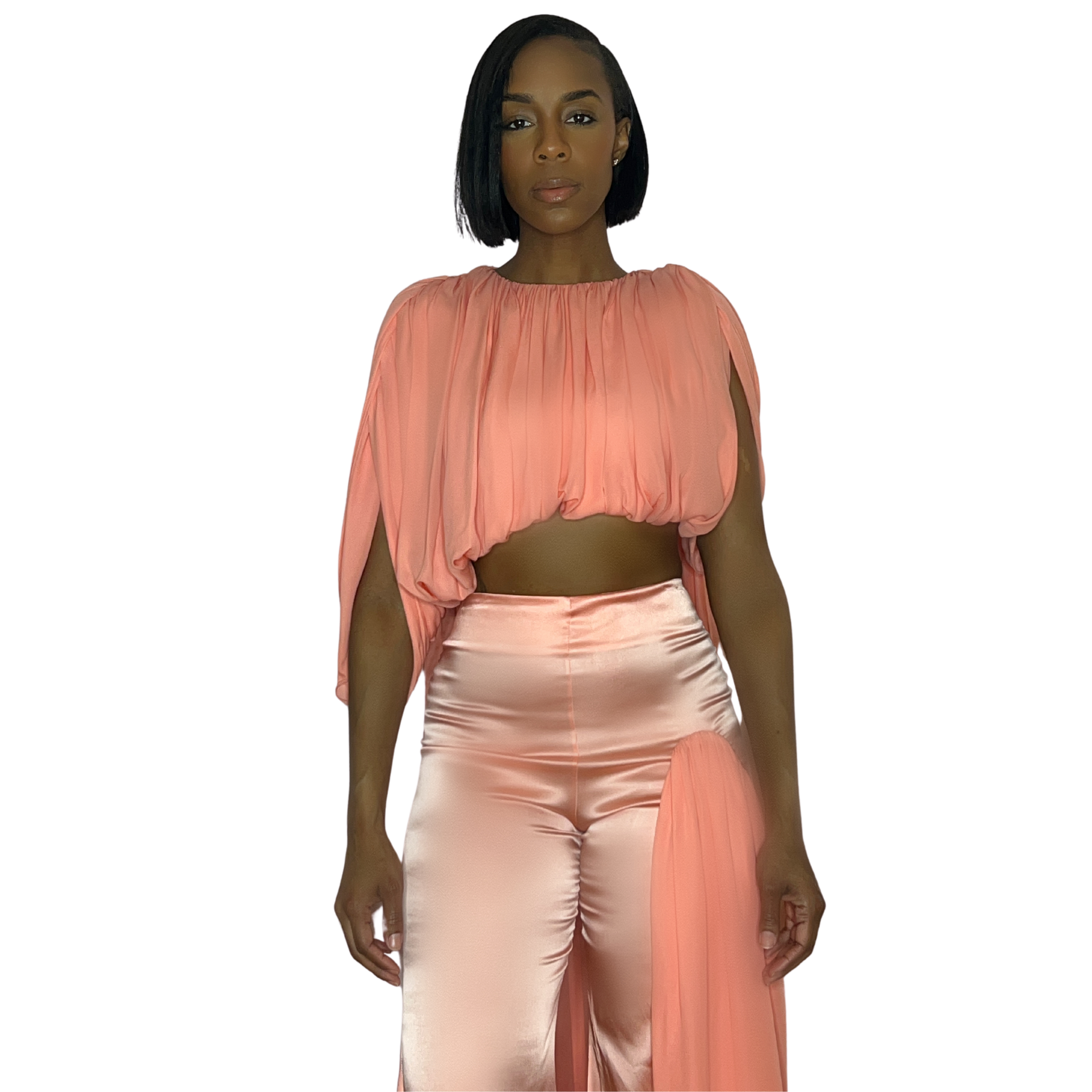 Tropez Draped Cape Top