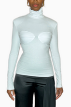 Load image into Gallery viewer, Biarritz Shoulder Pad Turtleneck
