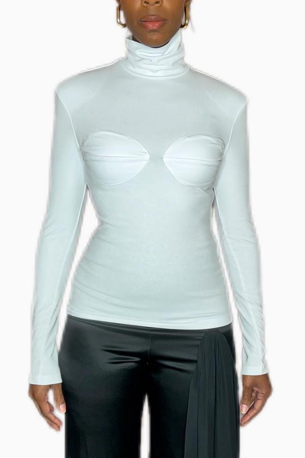 Biarritz Shoulder Pad Turtleneck