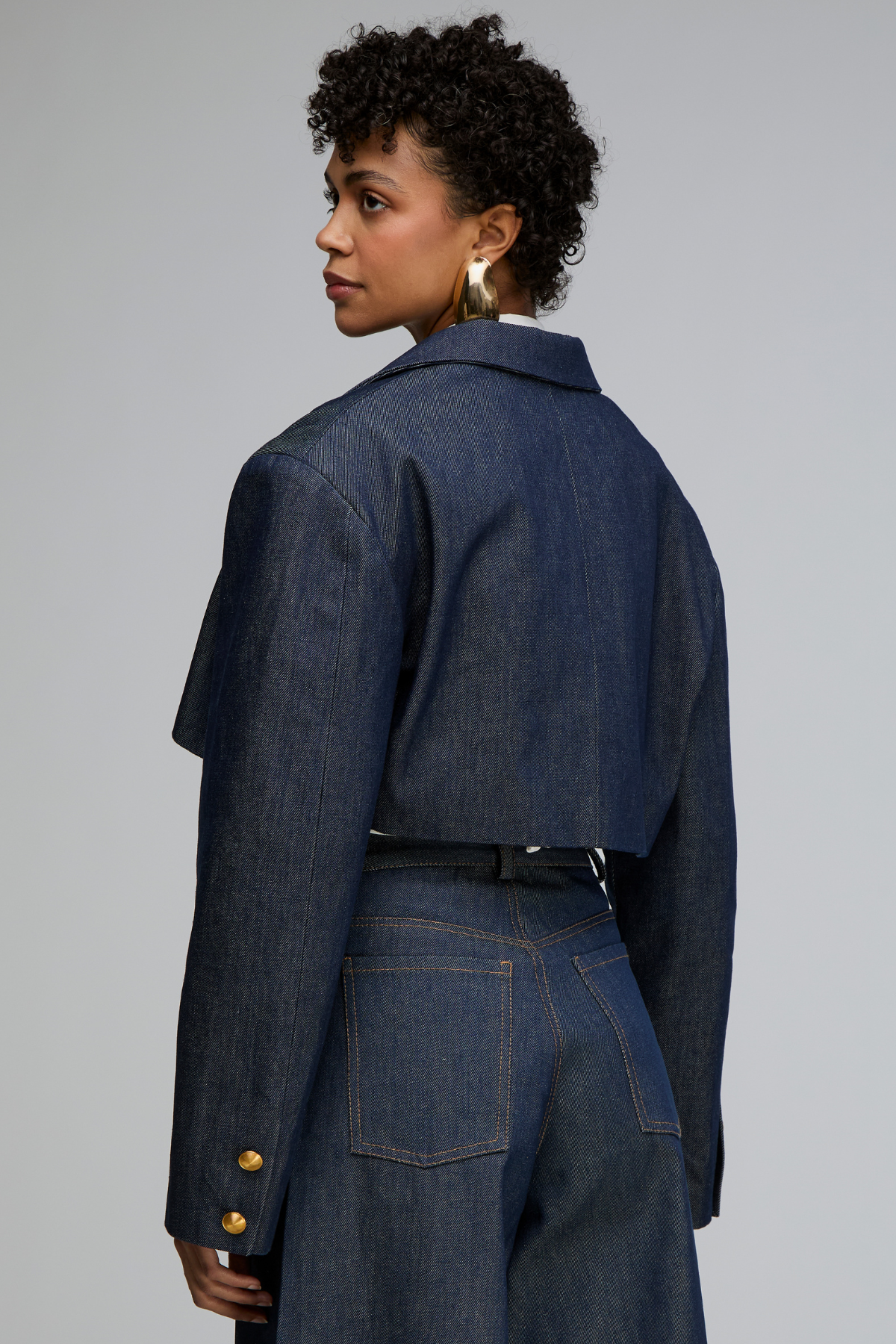 Sarlat Cropped Denim Blazer