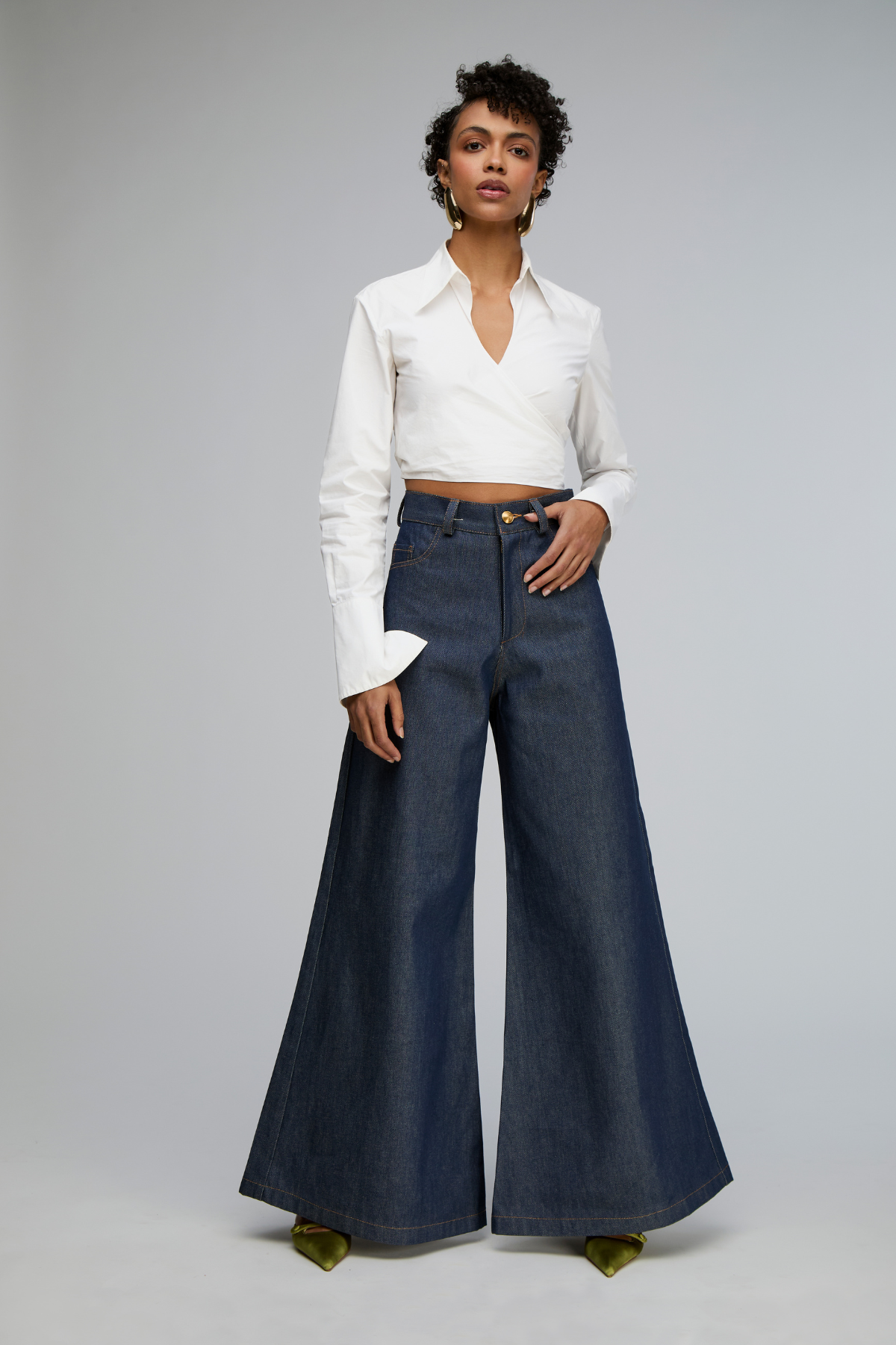 Sarlat Ultra Wide-Leg High Waist Jeans