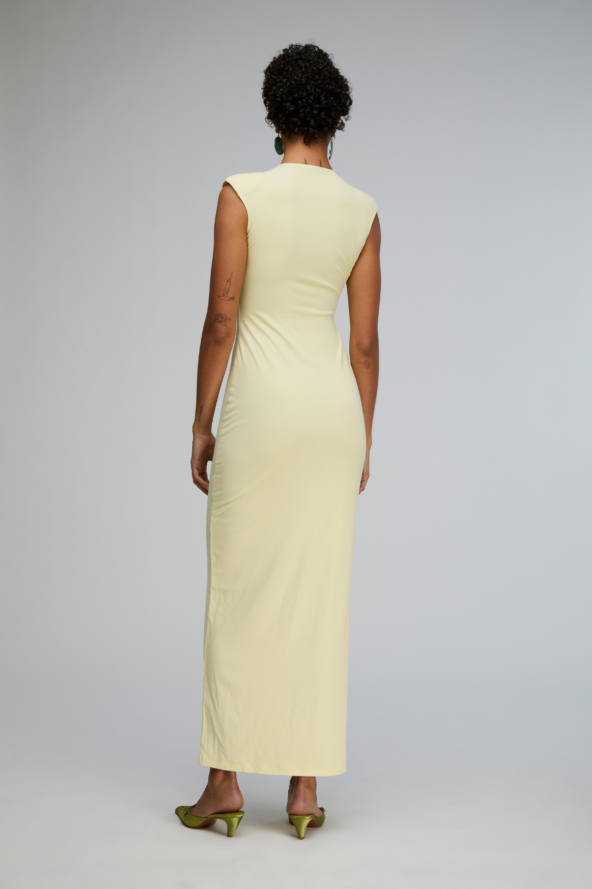 Biarritz Sculpted Shoulder Maxi Dress