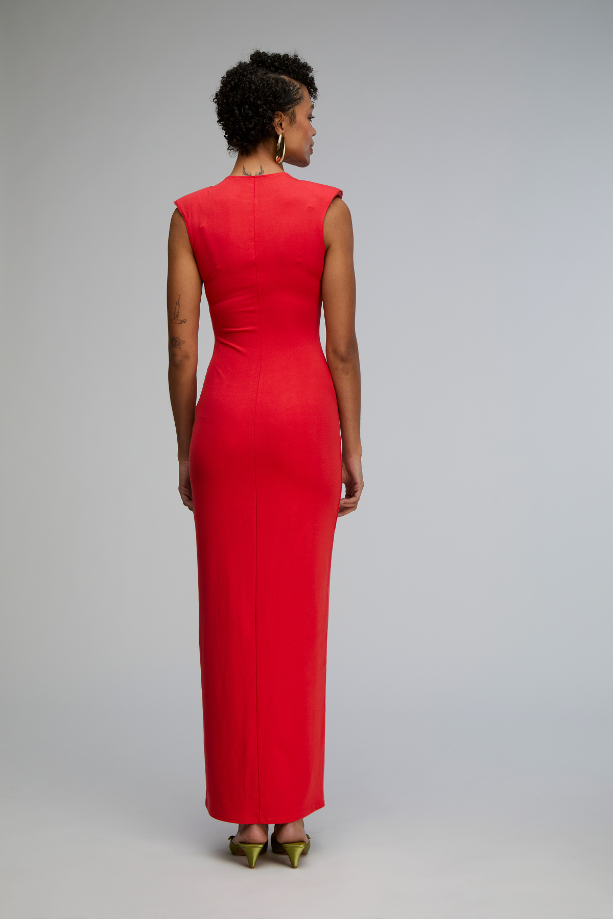 Biarritz Sculpted Shoulder Maxi Dress